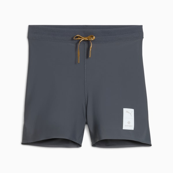 Collant court de course à pied à évacuation d'humidité PUMA x SAYSKY pour femme, Dusky Gray, extralarge