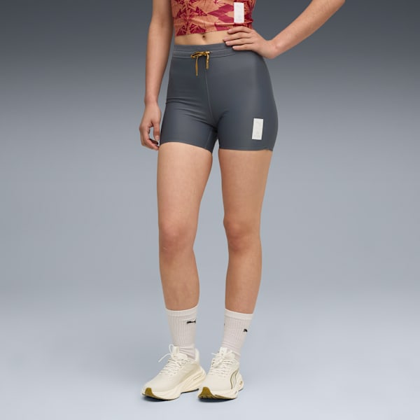 W PUMA X SAYSKY SHORT TIGHT, Dusky Gray, extralarge