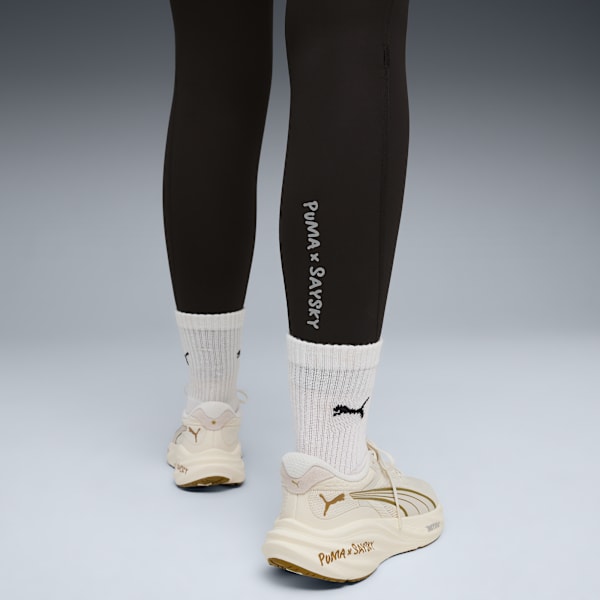 W PUMA X SAYSKY FLEECE TIGHT, PUMA Black, extralarge