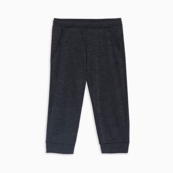 ウィメンズ トレーニング 3/4  ウーブン パンツ, PUMA Black Heather, extralarge-JPN
