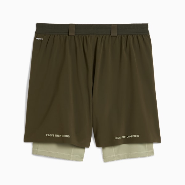 PUMA x HYROX 2in1 Training Shorts Men, Dark Olive, extralarge