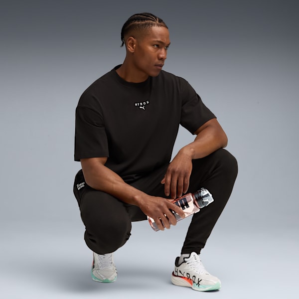 PUMA x HYROX Men's Training Oversized Tee, PUMA Black, extralarge-IND