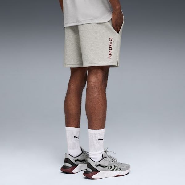 Shorts de entrenamiento CLOUDSPUN para hombre, Light Gray Heather, extralarge