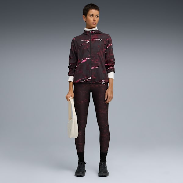 RUN VELOCITY Women's Woven Jacket, Ruby Shimmer, extralarge-IND