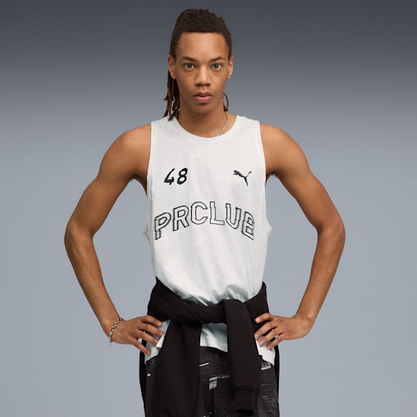M RUN CLUB GRAPHIC TANK Men, PUMA White, extralarge