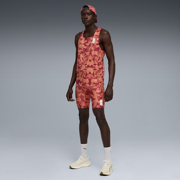 PUMA x SAYSKY Singlet Men, Team Regal Red-AOP, extralarge-GBR