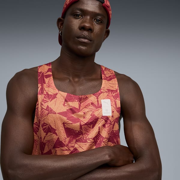 M PUMA X SAYSKY SINGLET AOP, Team Regal Red-AOP, extralarge
