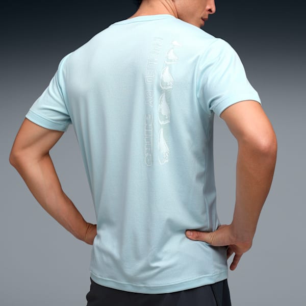 Nitro Illustration Men's Graphic Running T-shirt, Sea Glass, extralarge-IND