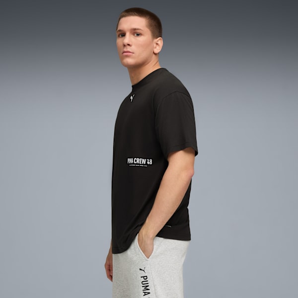 Playera oversize de entrenamiento para hombre, PUMA Black, extralarge