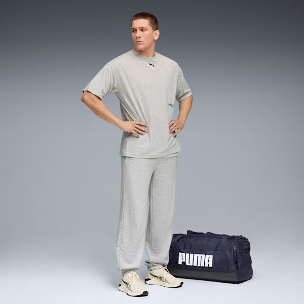 Playera oversize de entrenamiento para hombre, Light Gray Heather, extralarge