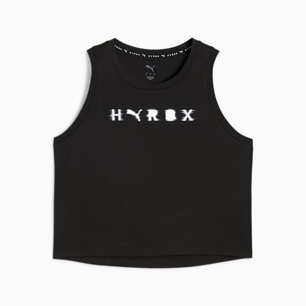 PUMA X HYROX Cloudspun Thermo Women's Crop Training Tank, PUMA Black, extralarge-IND