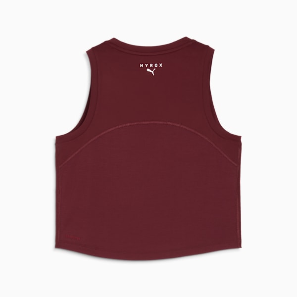 PUMA X HYROX Cloudspun Thermo Women's Crop Training Tank, Ruby Shimmer, extralarge-IND