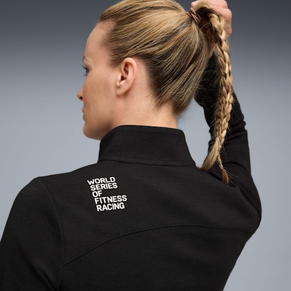 PUMA x HYROX CLOUDSPUN Quarter-Zip Top Women, PUMA Black, extralarge