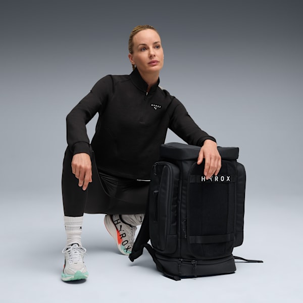 PUMA x HYROX CLOUDSPUN Quarter-Zip Top Women, PUMA Black, extralarge