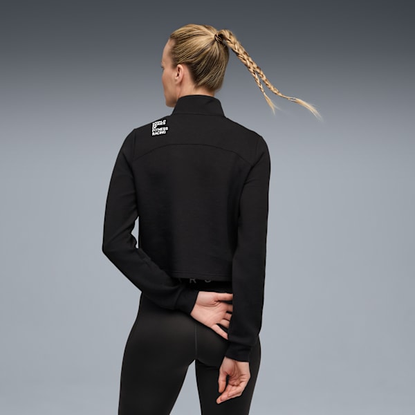 PUMA x HYROX CLOUDSPUN Quarter-Zip Top Women, PUMA Black, extralarge