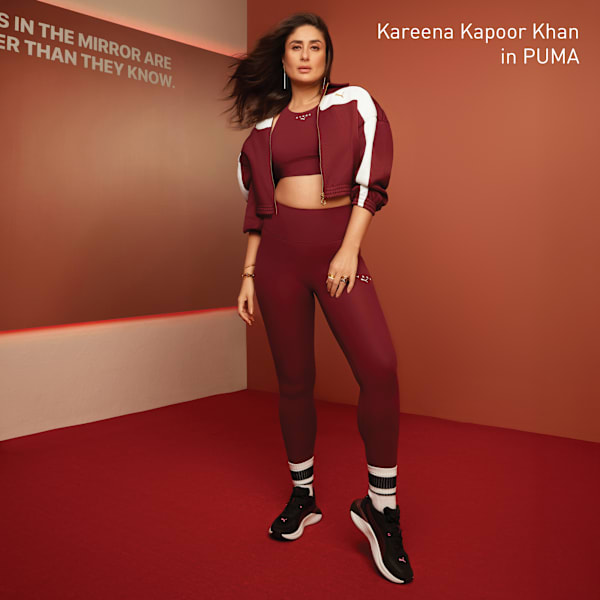 PUMA x HYROX SHAPELUXE Women's 7/8 Training Tights, Ruby Shimmer, extralarge-IND