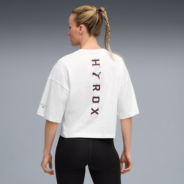 PUMA x HYROX Cropped Lifestyle Tee Women, PUMA White, extralarge