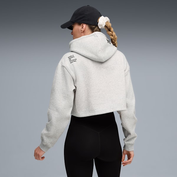 W PUMA x HYROX Heavyweight Hoodie Women, Light Gray Heather, extralarge