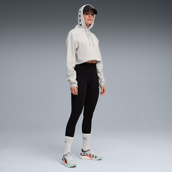 W PUMA x HYROX Heavyweight Hoodie Women, Light Gray Heather, extralarge