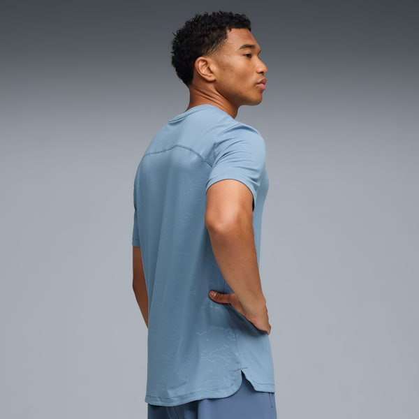 CLOUDSPUN EMBOSS Tee Men, Cool Blue, extralarge