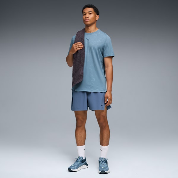CLOUDSPUN EMBOSS Tee Men, Cool Blue, extralarge