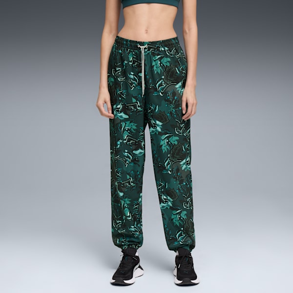 Green Terrains Women's Woven Training Joggers, Green Terrain, extralarge
