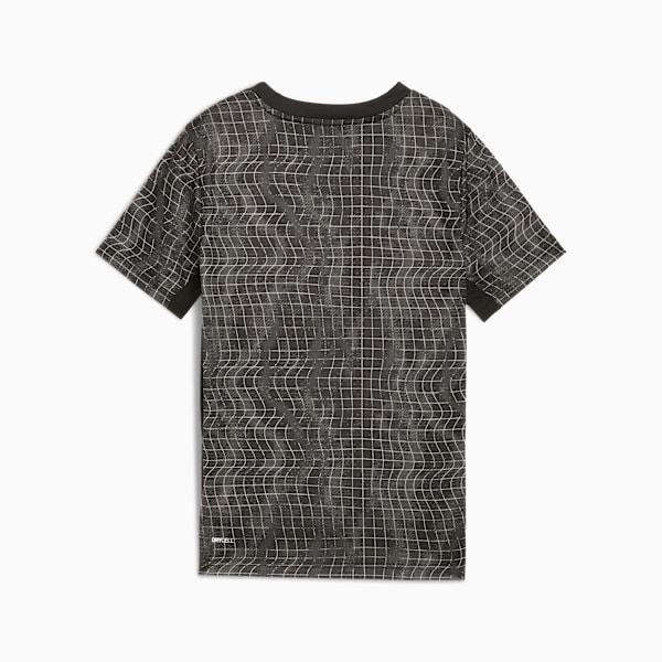 TAD ESS AOP Poly Tee Youth, PUMA Black, extralarge