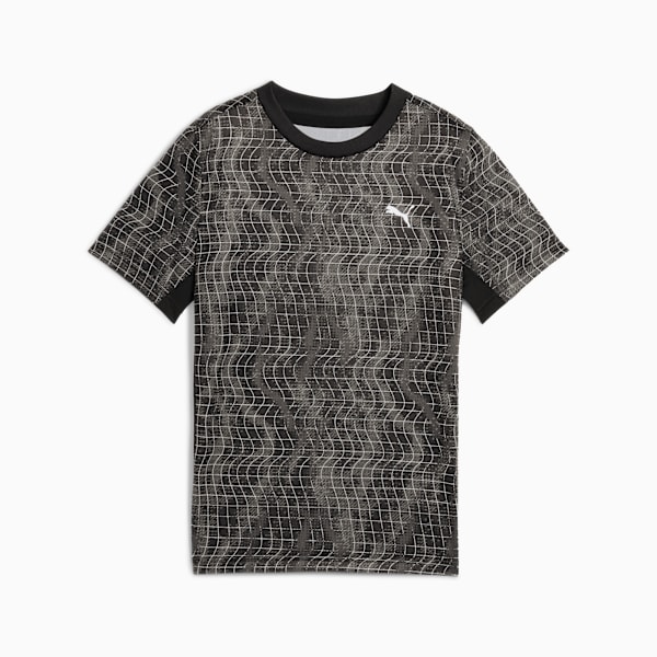 TAD ESS AOP Poly Tee Youth, PUMA Black, extralarge