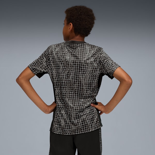 TAD ESS AOP Poly Tee Youth, PUMA Black, extralarge