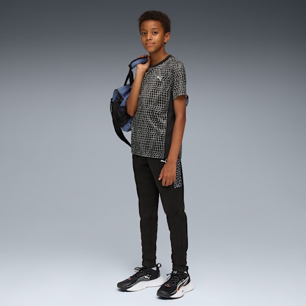 TAD ESS AOP Poly Tee Youth, PUMA Black, extralarge