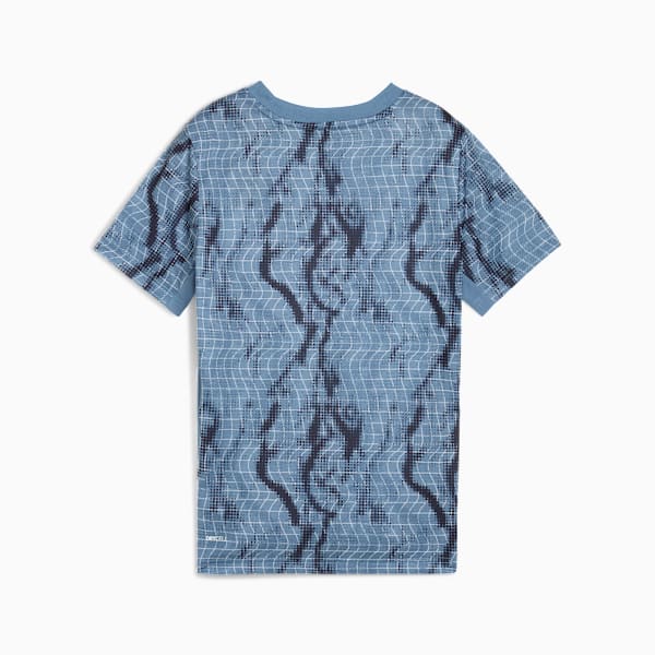 TAD ESS AOP Poly Tee Youth, Cool Blue, extralarge