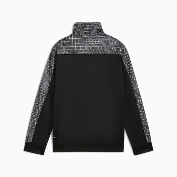 TAD ESS AOP Poly Half-Zip Youth, PUMA Black, extralarge