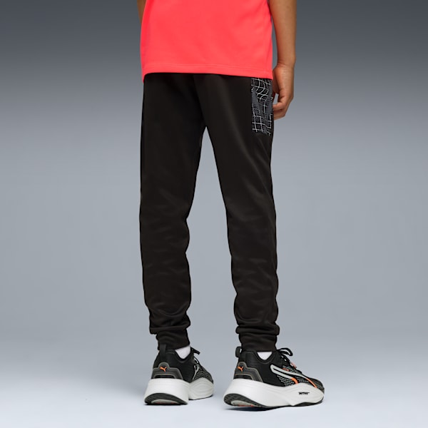 TAD ESS AOP Poly Pants Youth, PUMA Black, extralarge
