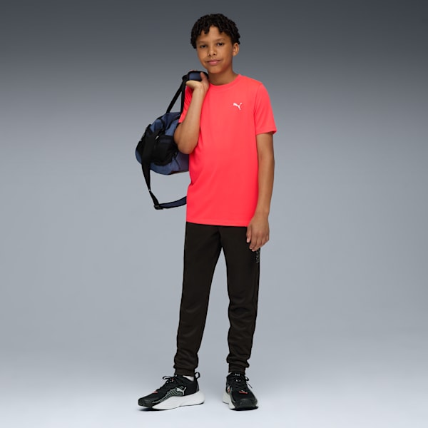 TAD ESS AOP Poly Pants Youth, PUMA Black, extralarge