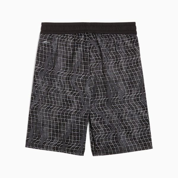 Train All Day Essentials Big Kids' Patterned Shorts, PUMA Black, extralarge