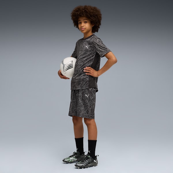 TAD Essentials AOP Woven Shorts Youth, PUMA Black, extralarge