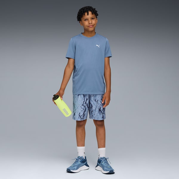 TAD Essentials AOP Woven Shorts Youth, Cool Blue, extralarge