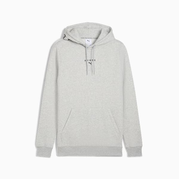 PUMA x HYROX Heavyweight Hoodie Men, Light Gray Heather, extralarge