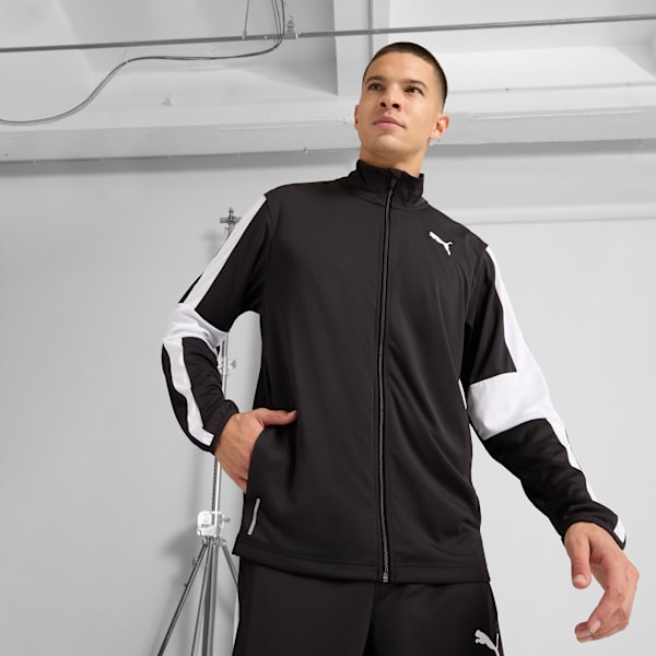 Chamarra de entrenamiento con cremallera para hombre TRAIN FAVORITE, PUMA Black, extralarge