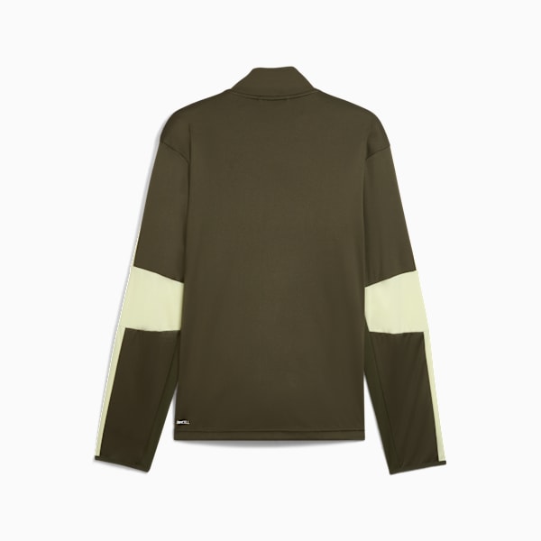 TRAIN FAVORITE Men's Zip-Up Training Jacket, Dark Olive, extralarge