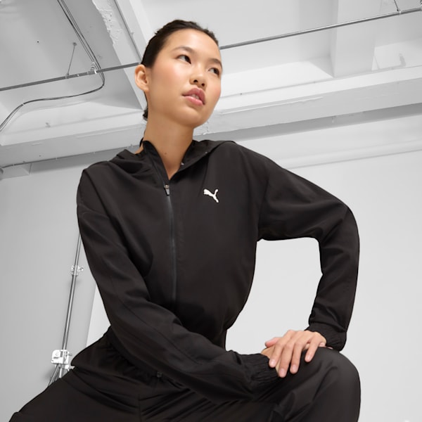Chaqueta tejida Train Favorite para mujer, PUMA Black, extralarge