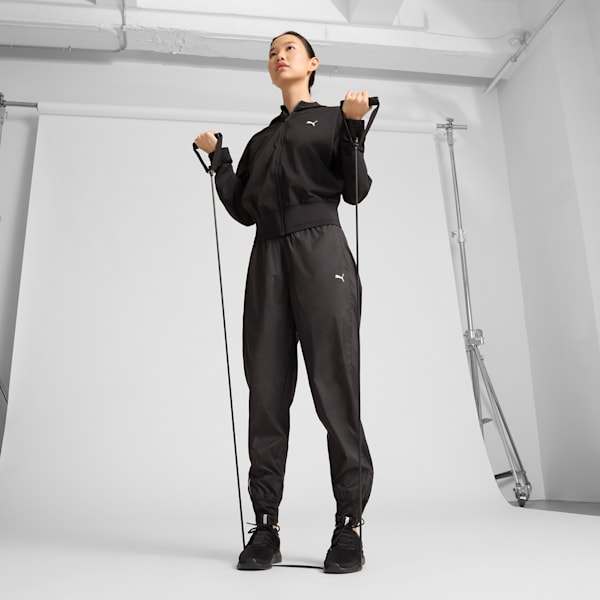 Train Favorite Women's Woven Jacket, PUMA Black, extralarge