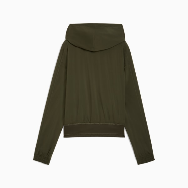 Train Favorite Women's Woven Jacket, Dark Olive, extralarge