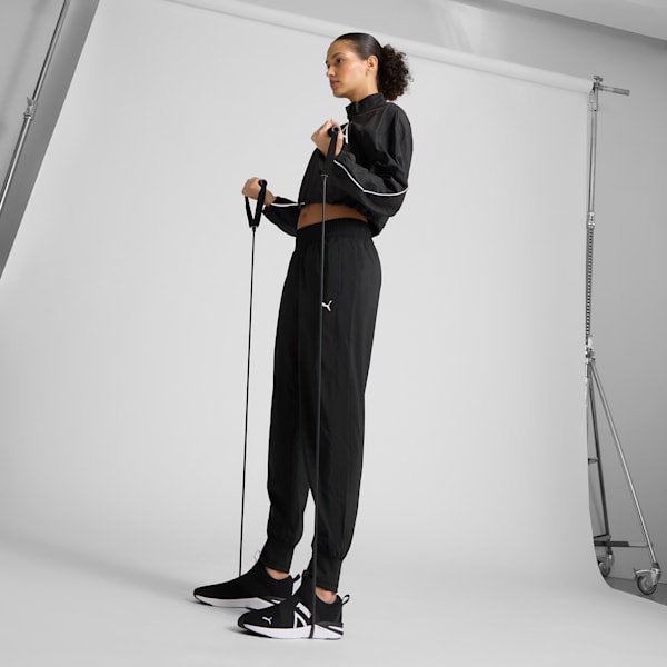 Pantalones tejidos Train Favorite para mujer, PUMA Black, extralarge