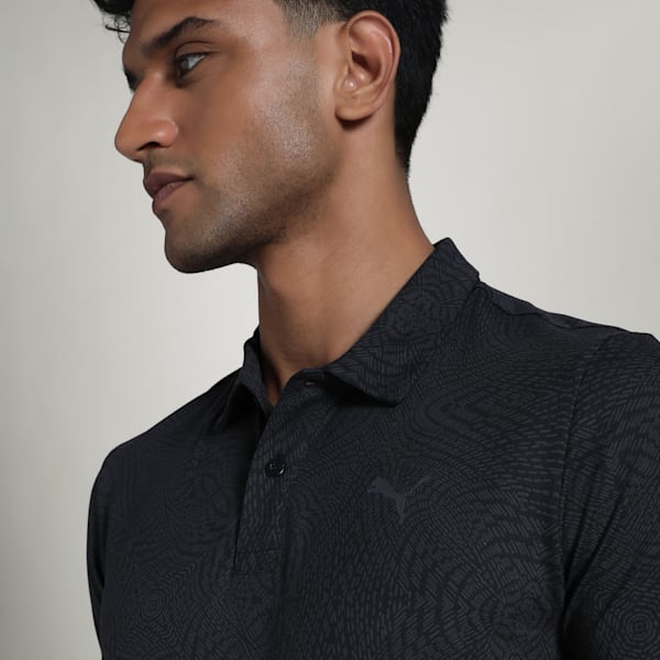 CLOUDSPUN Men's Training Polo, PUMA Black, extralarge-IND