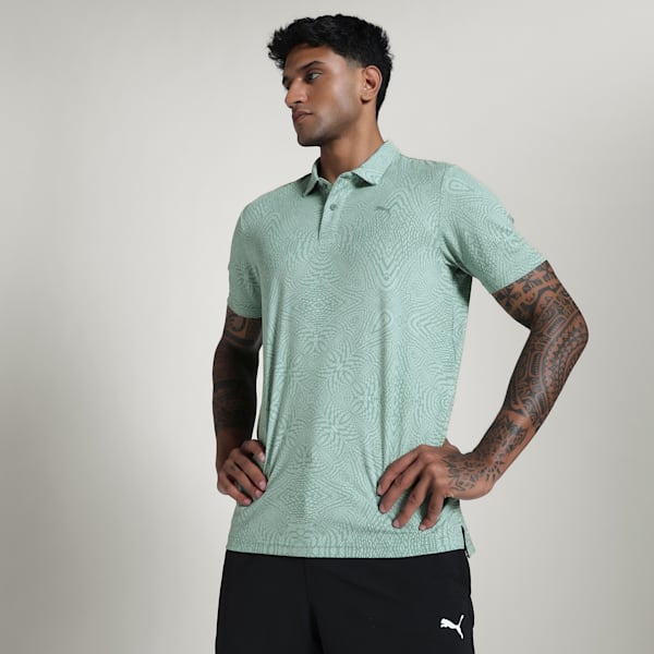 CLOUDSPUN Men's Training Polo, Green Moon, extralarge-IND