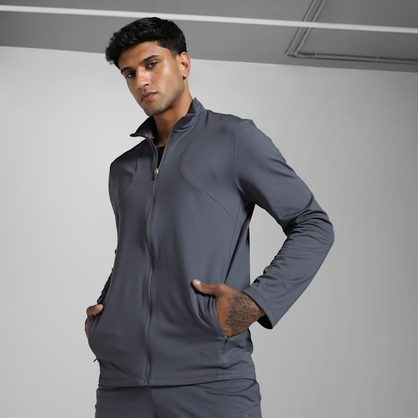 CLOUDSPUN Full-Zip Men's Training Jacket, Galactic Gray, extralarge-IND