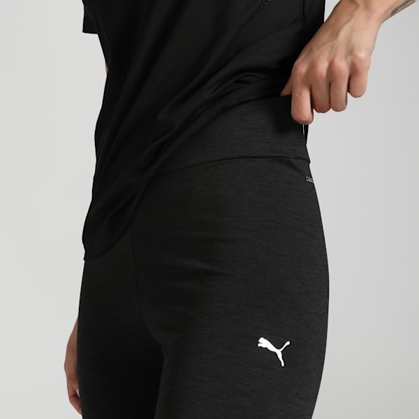 Cloudspun Heather Women's High-Rise Tights, PUMA Black Heather, extralarge-IND