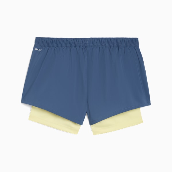 2-In-1 Women's Woven Shorts, Dark Indigo, extralarge