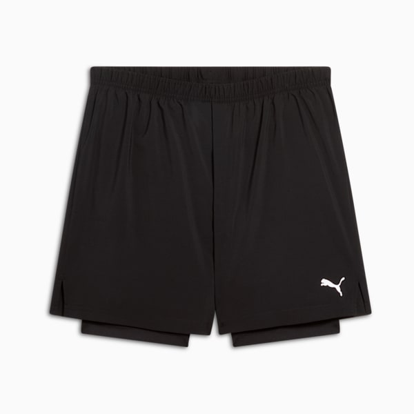 PUMA Men's Woven 2-In-1 Shorts, PUMA Black, extralarge